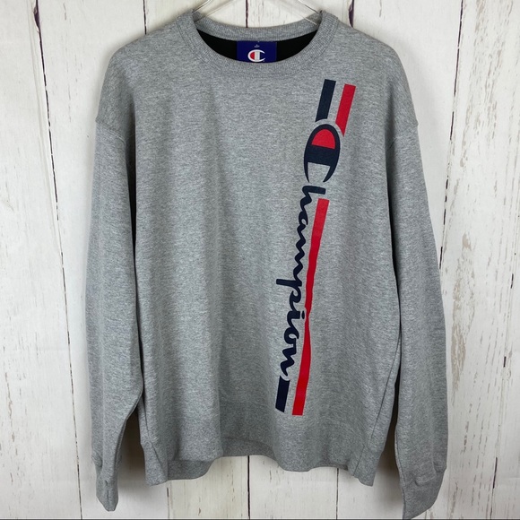 champion grey crewneck sweatshirt